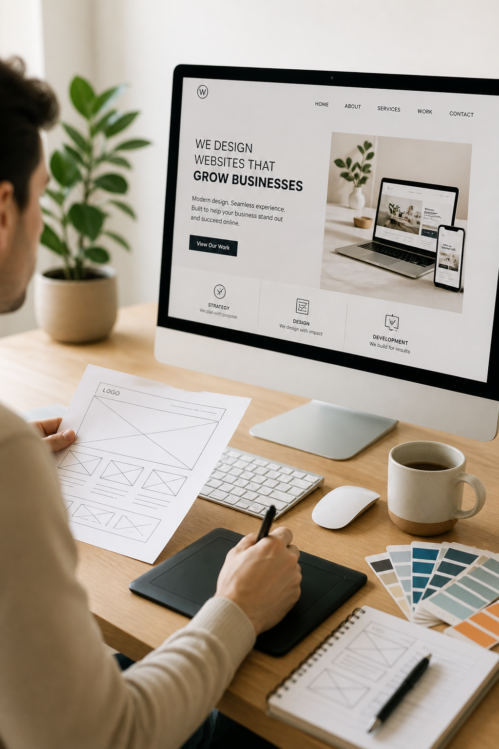 Custom website development process for businesses in Las Vegas, NV